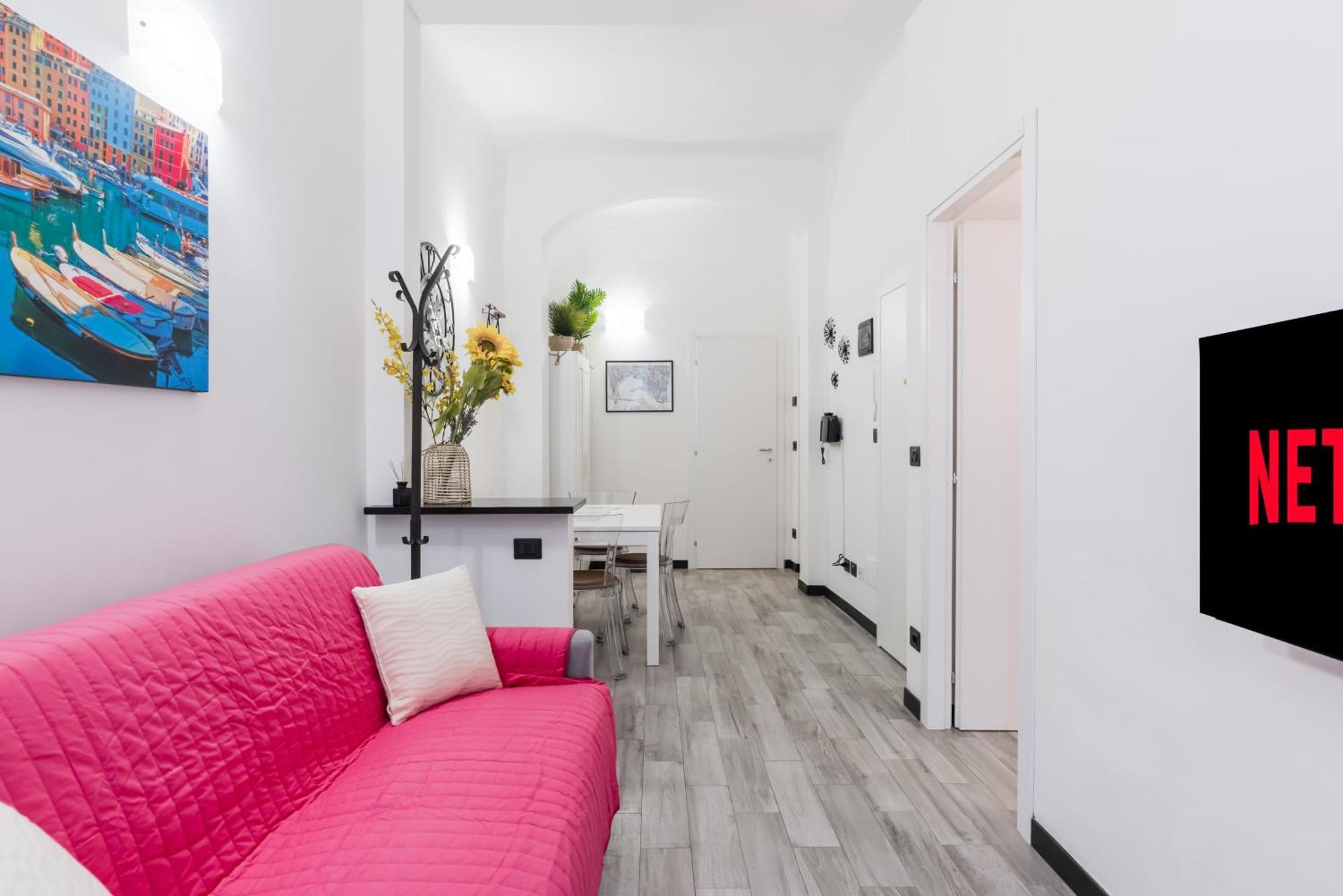 Acquario 5 Minuti, 1Br , Free A-C, Wifi & Netflix "City Center" By Tilo Genoa Luaran gambar