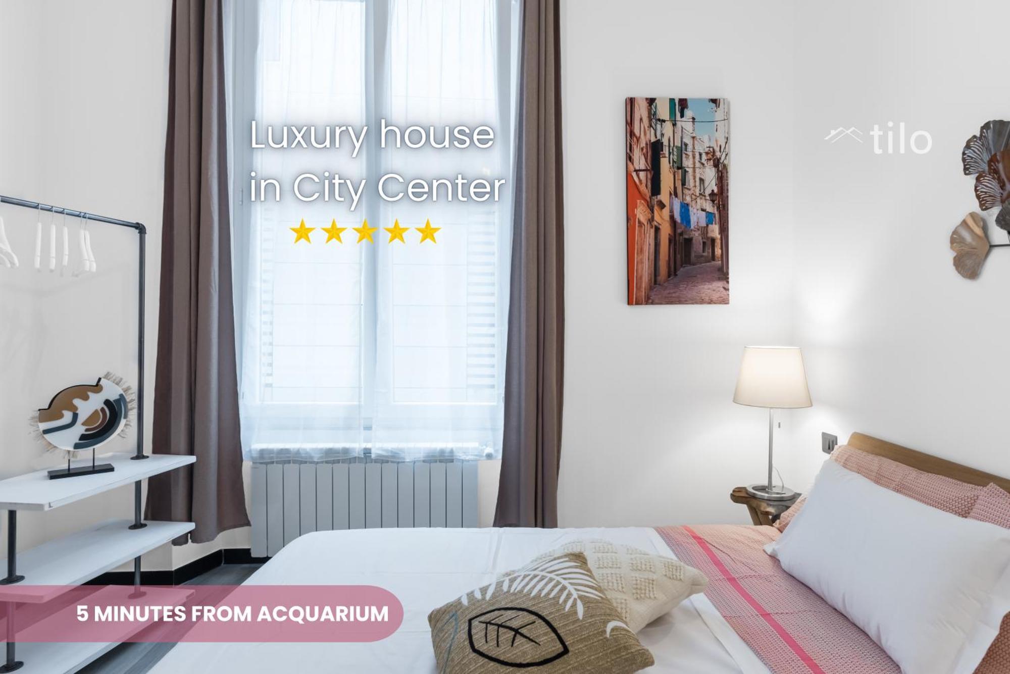 Acquario 5 Minuti, 1Br , Free A-C, Wifi & Netflix "City Center" By Tilo Genoa Luaran gambar